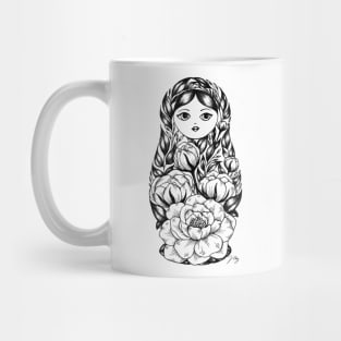 Floral Matryoshka Mug